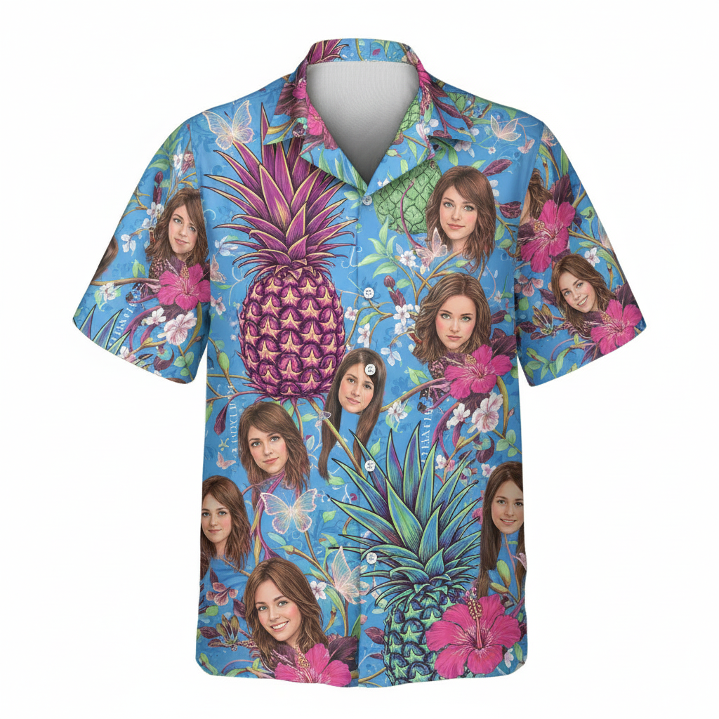 Blue Pineapple Portrait Hawaiian Shirt Tropical Fun 1 - Printyouraloha.com Blue Pineapple Portrait Hawaiian Shirt Tropical Fun 1 - Printyouraloha.com