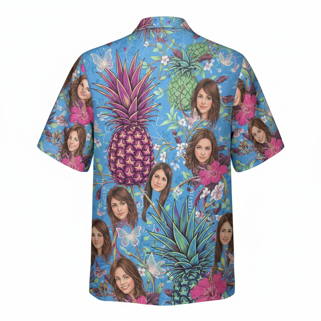 Blue Pineapple Portrait Hawaiian Shirt Tropical Fun 2 - Printyouraloha.com Blue Pineapple Portrait Hawaiian Shirt Tropical Fun 2 - Printyouraloha.com