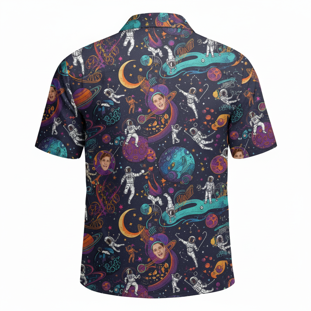 Cosmic Astronaut Hawaiian Shirt Fun Space Print 2 - Printyouraloha.com